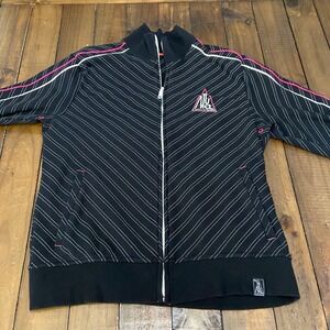 Vintage PUMA MMQ "Macht's Mit Qualität" Pinstripe Track Jacket - Men's M